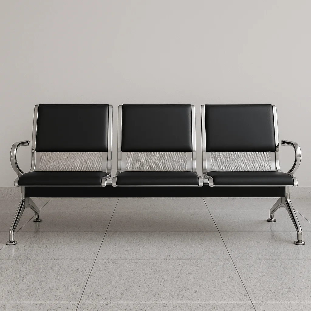 3-Seater Padded Reception Bench