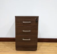 3-Drawer Wooden Office Pedestal - Image 3