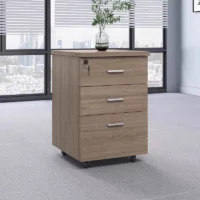3-Drawer Wooden Office Pedestal