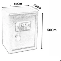 Protect your valuables with a 44kg Fireproof Home Vault - Anti-Theft. Fire-resistant, secure, and spacious safe for home or office use.