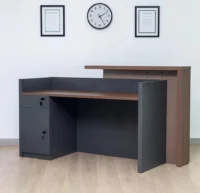 Shop a modern 1.6m reception desk with durable build, sleek design, and functional workspace—perfect for offices, clinics, and reception areas.
